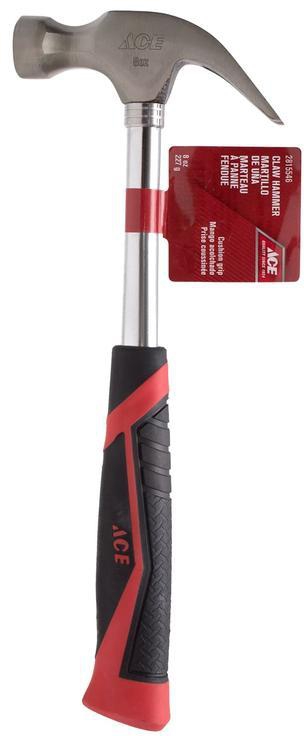 Ace Steel Claw Hammer W/Steel Handle (226.7 g)
