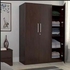 Get MDF Wood Wardrobe 3 Door, 120x50x200 Cm - Brown with best offers | Raneen.com