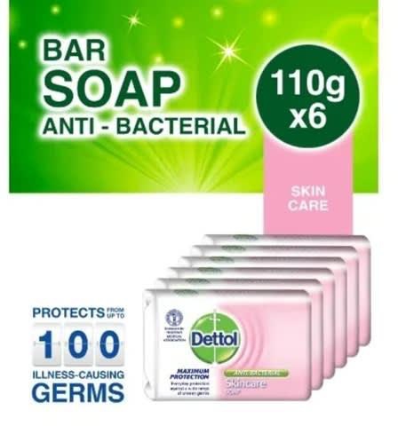 Dettol Skincare Antibacterial Bathing Soap - 110g - Pack Of 6