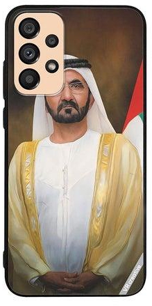 Protective Case Cover For Samsung Galaxy A73 5G Sheikh Mohammed Bin Rashid Al Maktoum Design Multicolour
