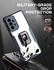 Samsung Galaxy A73 5G Original Protective Durable Transparent Acrylic Phone Case With Integrated Bracket Holder And Built-in Magnetic Mount - Crystal Clear And Transparent.