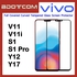 Bdotcom Full Covered Curved Glass Screen Protector for Vivo V11 (Black)