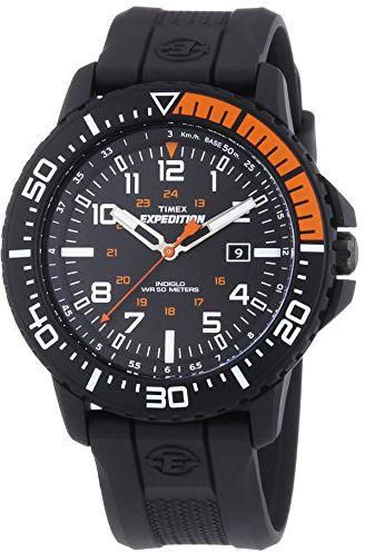Timex Expedition Men's Black Dial Resin Band Watch - T49940