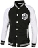 Fashion Brand 2018Hoodies Men Dragon Ball Coat Casual Male Jacket Moleton Masculino Slim Cotton Mens Sweatshirts Hip Hop XXXL(Black with white)