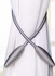 2-Piece Exquisite Design Magnetic Curtain Holder Silver 55centimeter