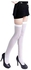 Sanwood Women's Sexy Pure Color Opaque Sexy Thigh High Stockings Over The Knee Socks-White