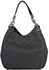 مايكل كورس - Fulton Large Logo Shoulder Bag Satchel For Women -  30H4SFTL3B, Black