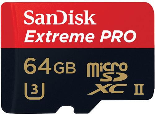 SanDisk 64GB Extreme PRO UHS-II microSDXC Memory Card