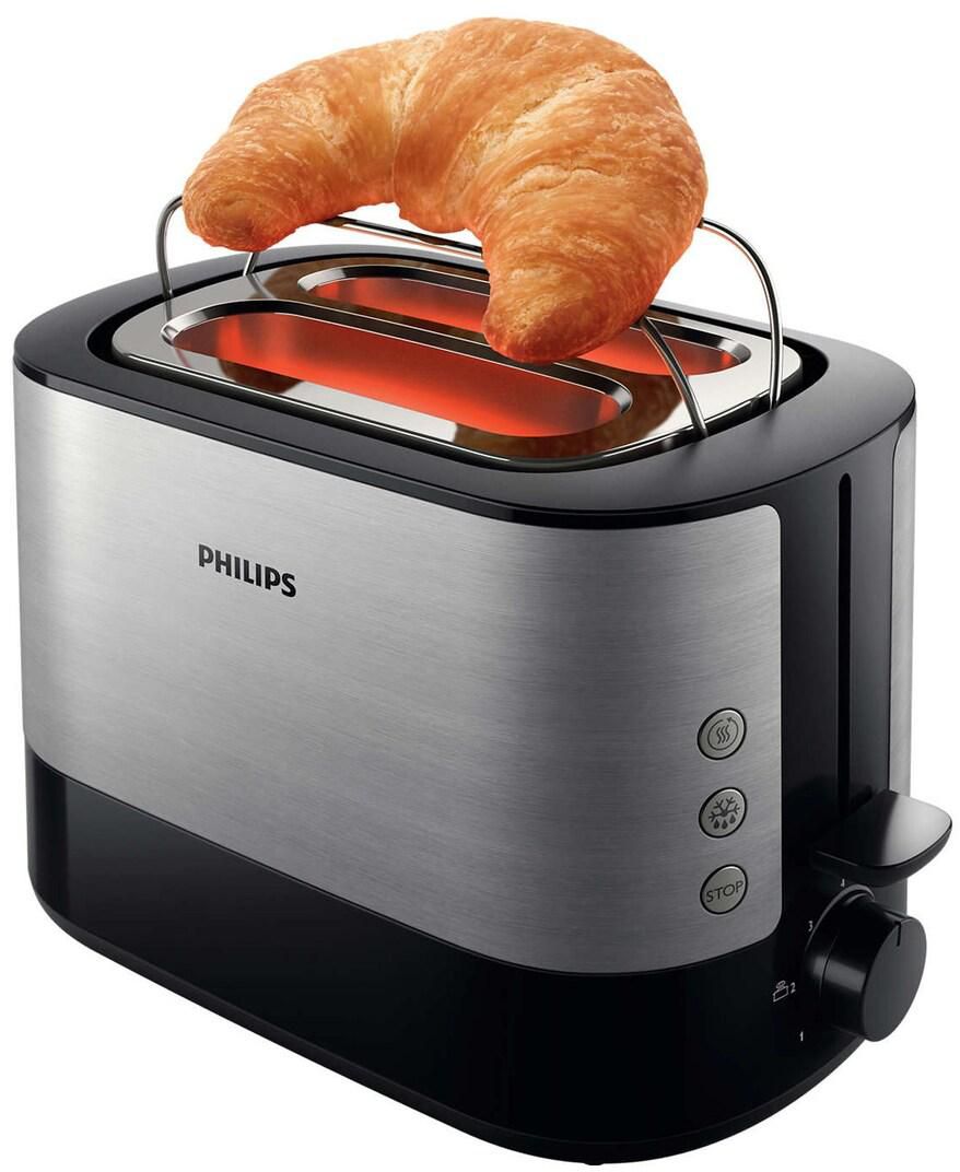Philips Metal And Plastic Toaster 950W HD2637 Multicolour