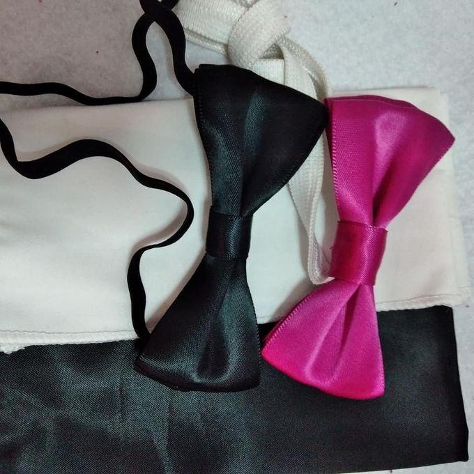 ELMASRYYN 2 Bow Tie Black And Black/pink And 2 Mandil