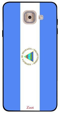 غطاء حماية واقٍ لهاتف سامسونج جالاكسي J7 ماكس نمط علم نيكاراغوا