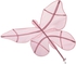SNÖFINK Bed canopy - butterfly/pink
