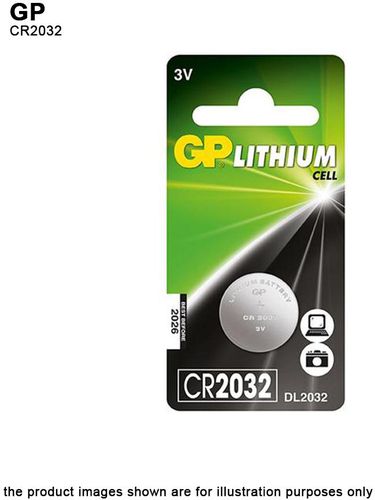 GP Battery Lithium Coin Cells CR 2032 (1 PC)
