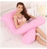 Maternity Pillow Cotton Pink 120x80 centimeter