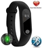 Generic M2 Smart Bracelet Heart Rate Monitor Bluetooth Smartband Health Fitness Tracker Smart Band Wristband For Android IOS - Black