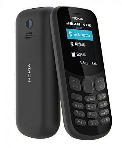 Nokia 130 2017 - موبايل ثنائى الشريحة 1.4 بوصة - بكاميرا - أسود
