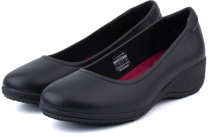 LARRIE Casual Comfort Slip On Women's Loafers - 5 Sizes (Black)