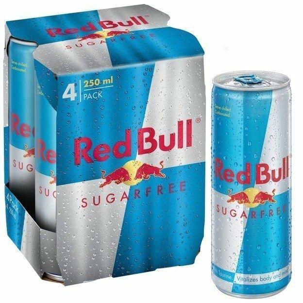 Red Bull Sugar Free - 4 x 250ml
