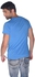 Creo Arab Woman Minions Round Neck T-Shirt for Men - XL, Blue