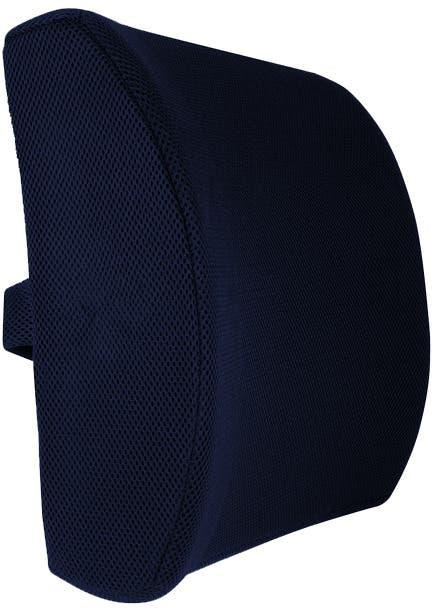 Get Memory Foam Back Support Pillow - Dark Blue with best offers | Raneen.com