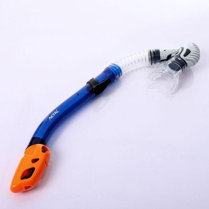 Activ Snorkeling Breathing Tube - Navy Blue & Orange