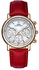 Ibso 6803L-Red Genuine Leather Women Dress Watch