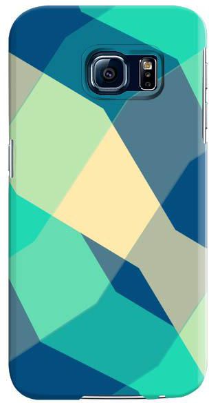 Stylizedd Samsung Galaxy S6 Premium Slim Snap case cover Gloss Finish - Checkered Aqua