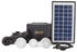 Gdl Brighter Than Ever GD-8006-A - Solar Lighting System with 3 bulbs - Black
