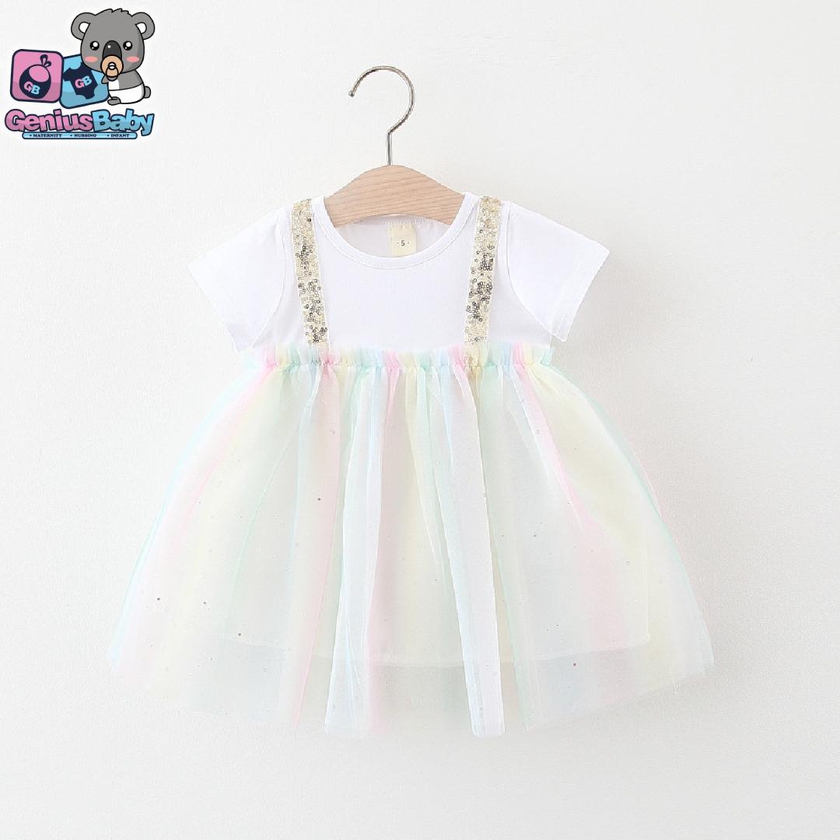Genius Baby House 3m-3y Baby Clothing Girl Cotton Dress C1911 - 4 Sizes (White)