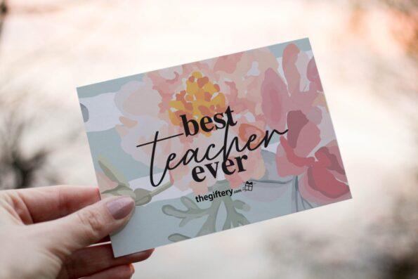 Best Teacher Ever Gift Card