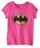 Batman Girls Batgirl Logo Graphic Top - Pink