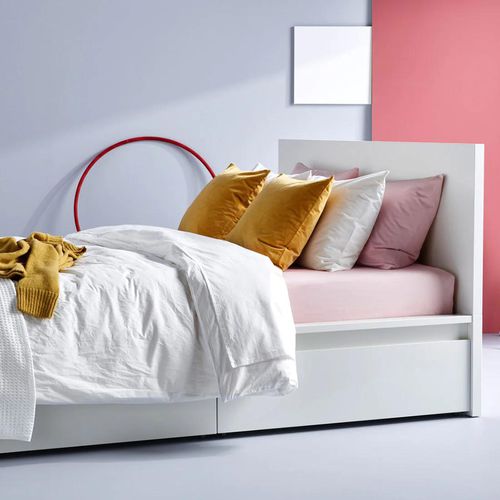 Bunk Bed Frame With Underbed White, Full On Metal Bunk Beds Ikea Ksa