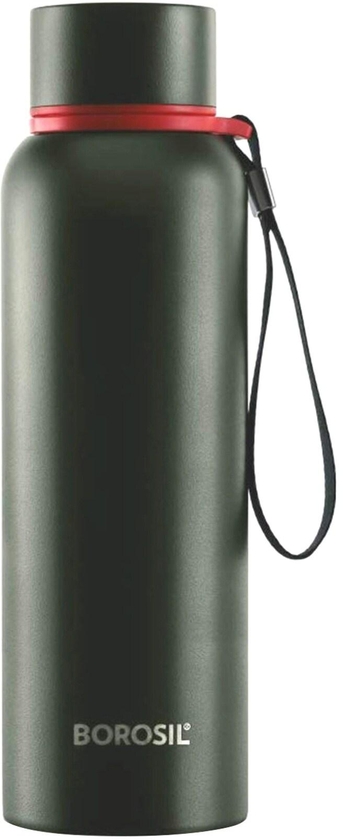 Borosil Hydra Trek Vacuum Insulated Bottle Green 850ml