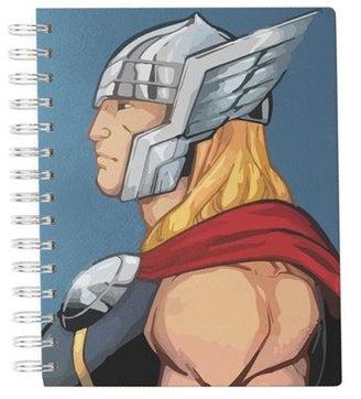 دفتر ملاحظات مقاس A5 بغلاف خارجي صلب وطبعة فيلم "Thor" أزرق/رمادي/أحمر