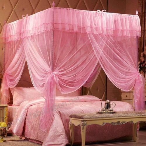 Generic 4 STAND MOSQUITO NET-PINK