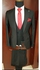 3 Piece Smart Corporate Wedding Suit- Black