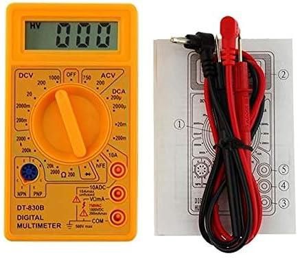 HYQHR Ac/dc Lcd Digital Multimeter 750/1000v Voltmeter Ammeter Ohm Tester High Safety Handheld Meter Multimeter Digital DT830B Yellow