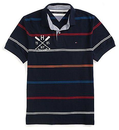 Tommy Hilfiger Blue Cotton Shirt Neck Polo For Men