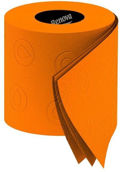 Renova Orange Toilet Paper - 2 x 6 Rolls
