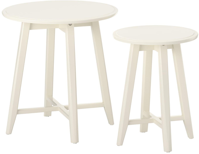 KRAGSTA Nest of tables, set of 2 - white