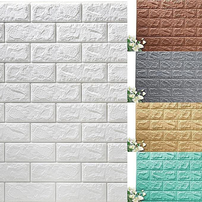 BlueLife 3D Self-adhesive Wall Panels PE Faux Foam Bricks ...