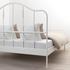 SAGSTUA Bed frame - white/Lindbåden 160x200 cm