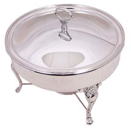 Silver-Plated Ruban Croise Chafing Dish