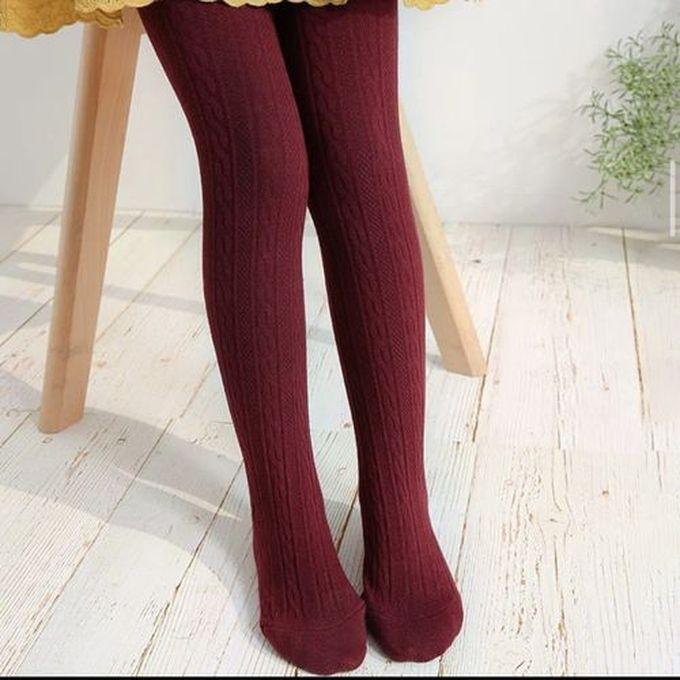 Cross-Knit Soft Cotton Pantyhose Tights (5years Old)