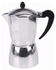 Italian Espresso Coffee Maker - 6 Cups - Silver
