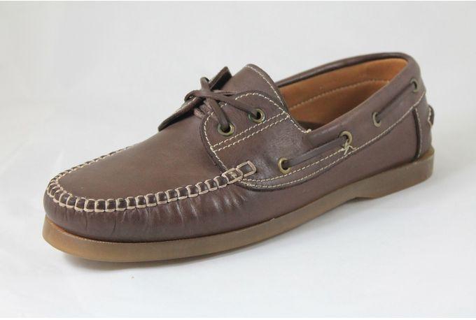 Shoebox Genuine Leather Loafer - Brown