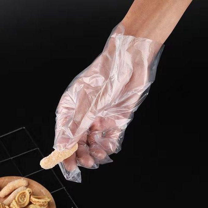 Multi-Purpose Disposable Clear Plastic Hand Gloves- 500 Pieces