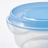 PRUTA Food container - transparent/blue 70 ml