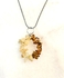 Sherif Gemstones Elegant Unisex Natural Citrine Quartz Pendant Necklace