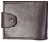 Men's Transverse PU Leather Wallet Bifold Money Clip Credit Card Holder - Brown